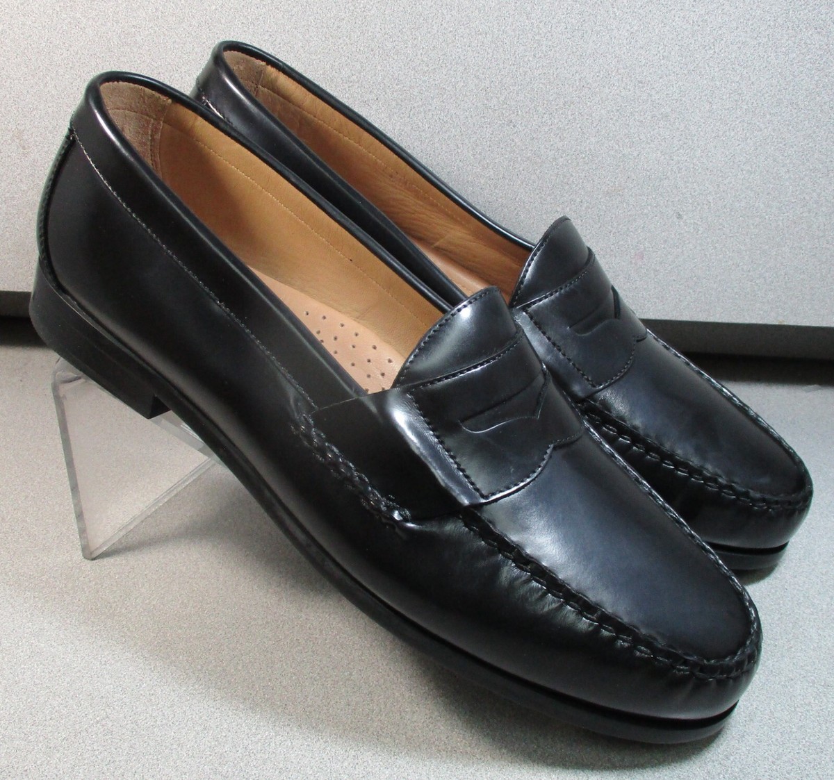 151095 PF50 HAYES MEN SHOE 8.5 M BLACK LEATHER SLIP-ON BY JOHNSTON & MURPHY Amazon.com | Johnston & Murphy Men main image 3