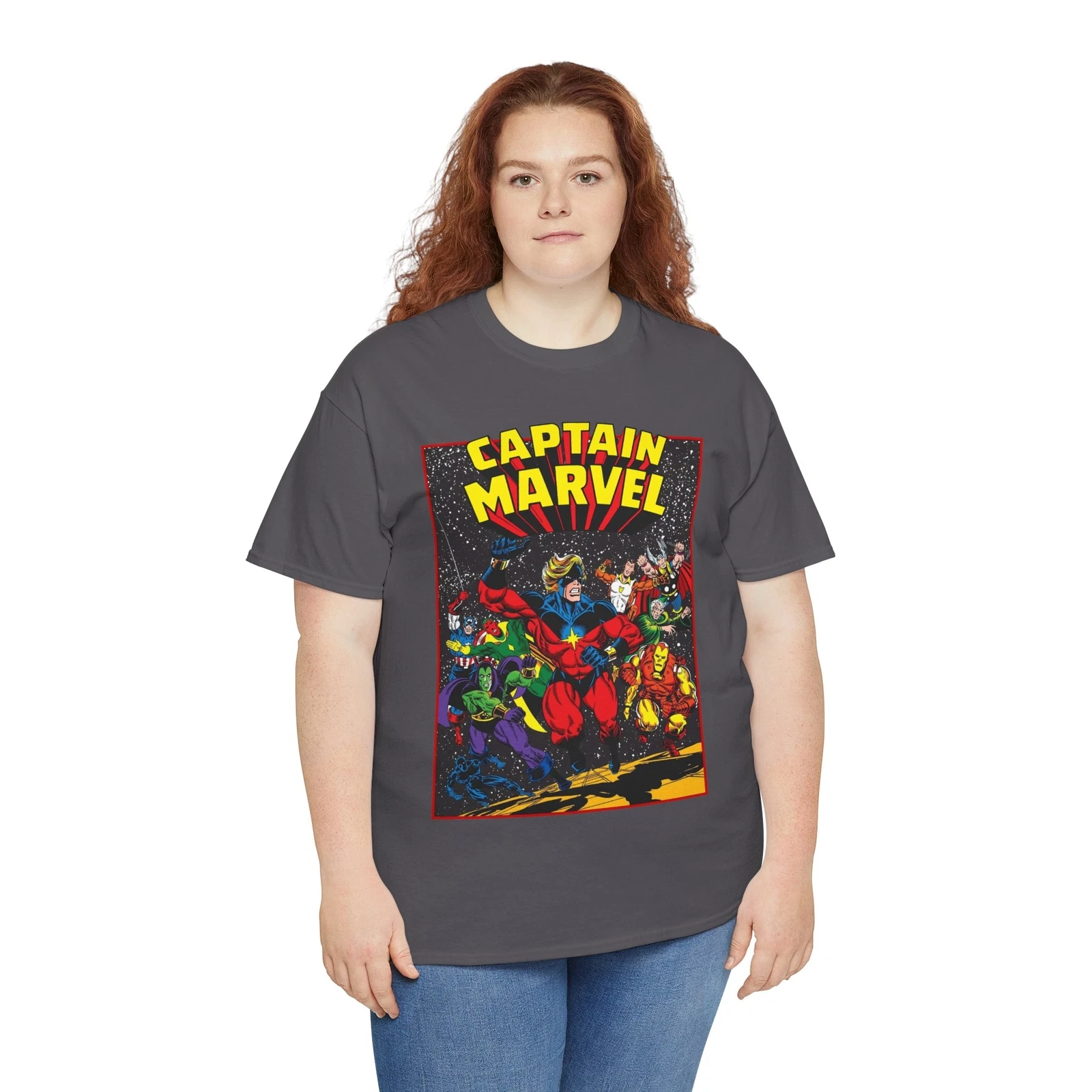 Captain Marvel T-Shirt - Marvel Comics - Jim Starlin Art - Mar-Vell - Kree