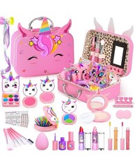 Kids Makeup Kit for Girl Washable Makeup Set Cosmetic Bag. New
