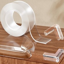 Clear Soft Corner Protectors for Furniture Strip,1.18 in x 13.12 FT Edge Bump...