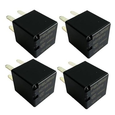4Pcs 4016819 12VDC 20A Ultra Micro ISO Automotive Relay 4-pin，General Purpose