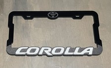 Toyota Corolla Acrylic License Plate Frame