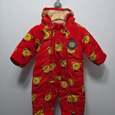 Bebedpino Red Baby Space Suit - Size 85, Vintage Condition