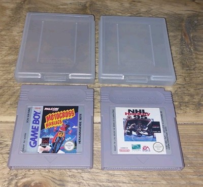 2 Spiele Game Boy Nintendo NHL 95  und Motocross Maniacs Nintendo mit 2 Hüllen