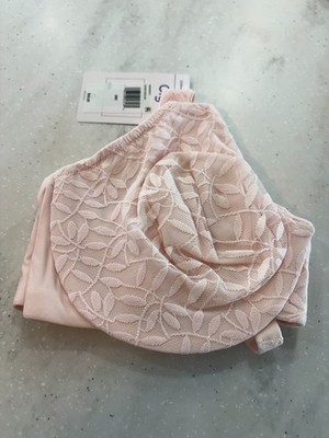 Olga by Warner's Sheer Leaves Lace Full-Figure Full-Coverage Minimizer Bra NEW