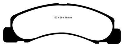 EBC Fits 00-02 Ford Excursion 5.4 2WD Yellowstuff Front Brake Pads