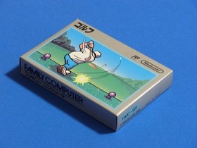 [ ] FC Golf Silver Box with Box Instructions New Buy Now Famicom
