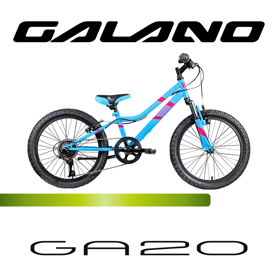Galano GA20 20" Mountainbike Fahrrad 7Gang Kinderrad MTB Galano blau 26cm - Bild 2 von 4