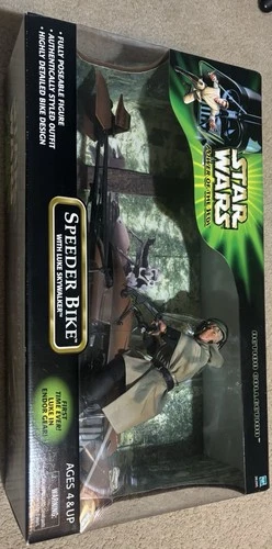 Speeder Bike with Luke Skywalker 12" 1:6 STAR WARS Power of the Jedi MIB