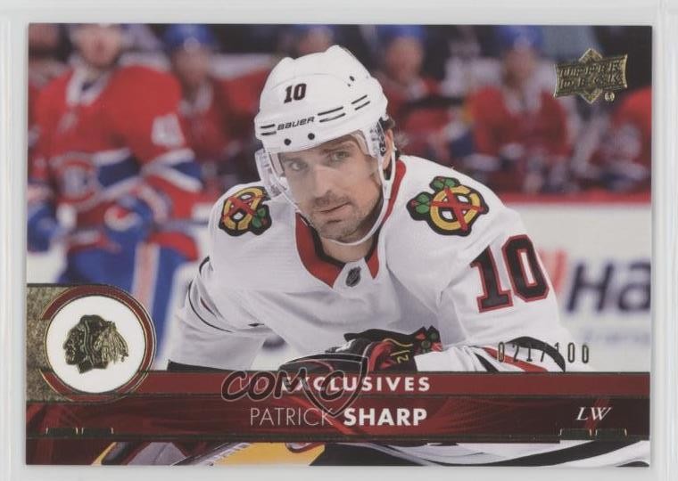 2017-18 Upper Deck Exclusives 21/100 Patrick Sharp #289 t0c