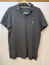Polo Ralph Lauren Custom Slim Fit Polo Shirt Gray Heather Men s Medium