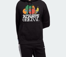 Adidas Originals Unisex Black ORIGINALS ALWAYS FRESH HOODIE Heavy Warm Med 540