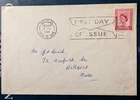 Isle Of Man SG 1 2 1/2 Carmine Red First Day Cover