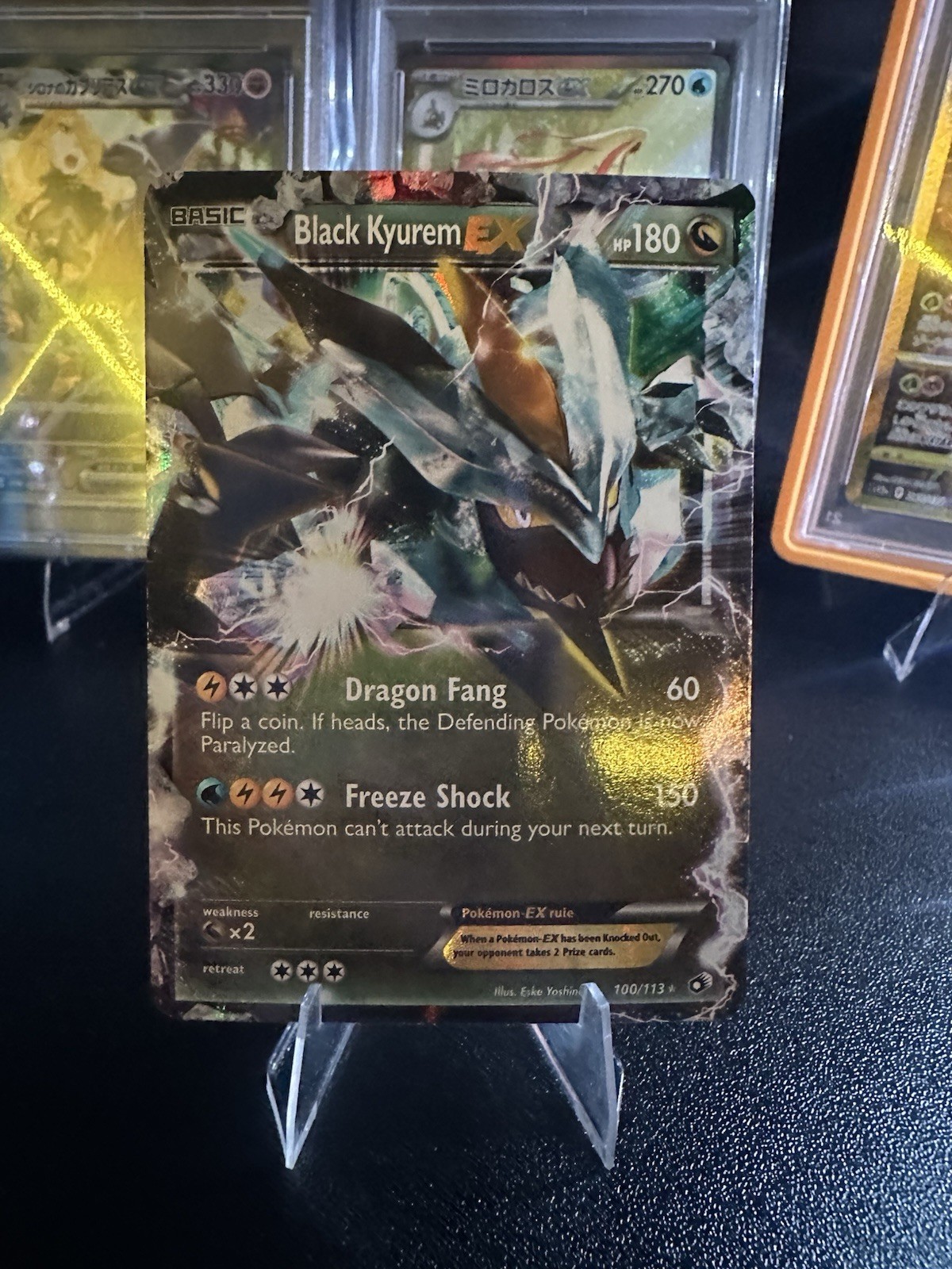 Black Kyurem EX 100/113 Legendary Treasures Holo