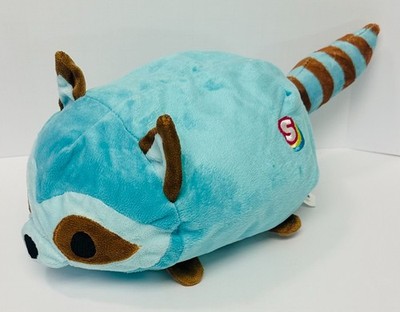 Stackins Stackable Friends Blue and Brown Raccoon 14'' Beanbag Plush Stuffed Toy