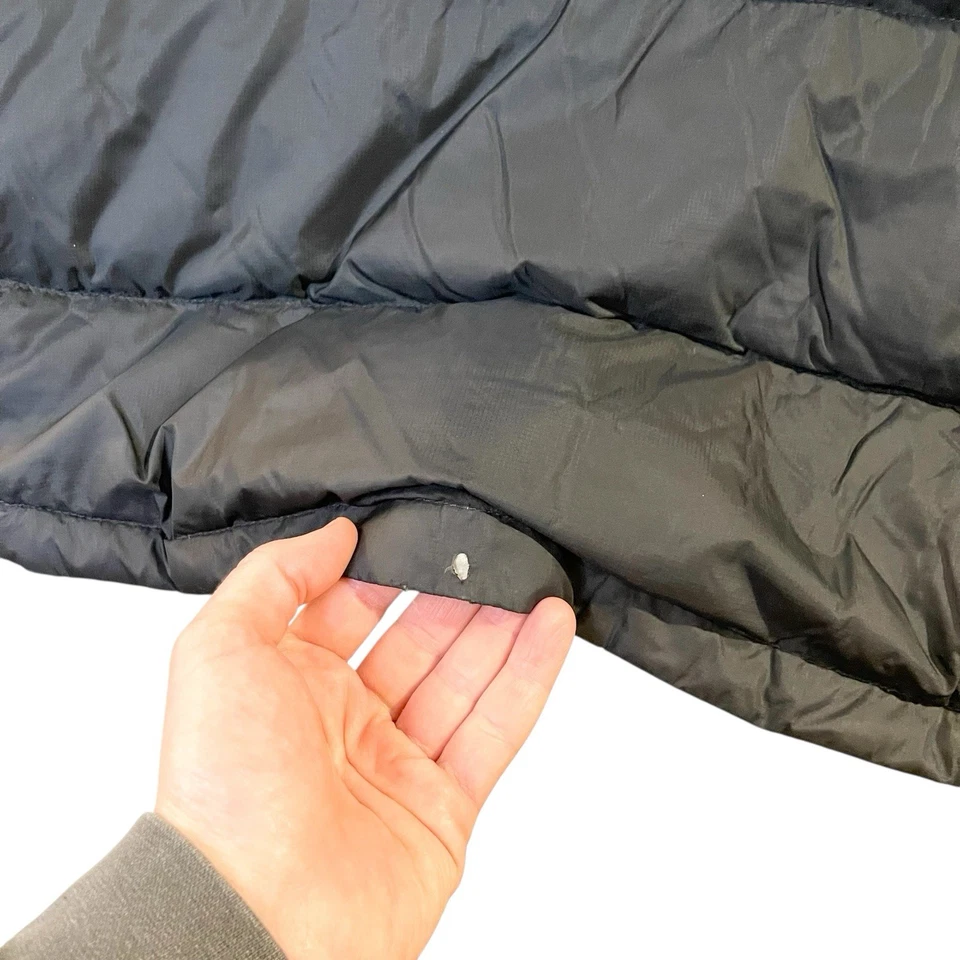 LL Bean Down Vest Men’s XXL Tall Black Zip Up Sleeveless Puffer OFKG1 *FLAW* - Image 4 of 4