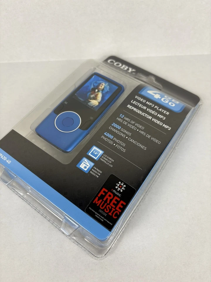 COBY MP620-4G 4GB Go Video MP3 Player 1.8 LCD Screen USB 2.0 Hi-Speed -Brand New - Image 3 of 3