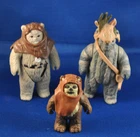 Vintage Star Wars Ewok Lot of Three- Wicket, Teebo & Chief Chirpa  1983/84