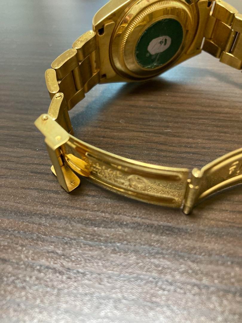 A BATHING APE BAPEX デイトナ ゴールド A Bathing Ape Gold Band Wristwatches for sale | eBay