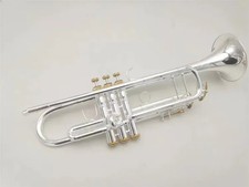 trumpet Stradivariu 180s-37 Anniversary Silver Trumpet Flat Instrument Brass