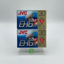New JVC EHG Hi-Fi Compact VHS Video Cassete TC-30 EHGDU