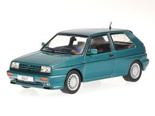 VW Rallye Golf G60 Golf 2 1990 green metallic diecast model car IXOCLC533 IXO 1: