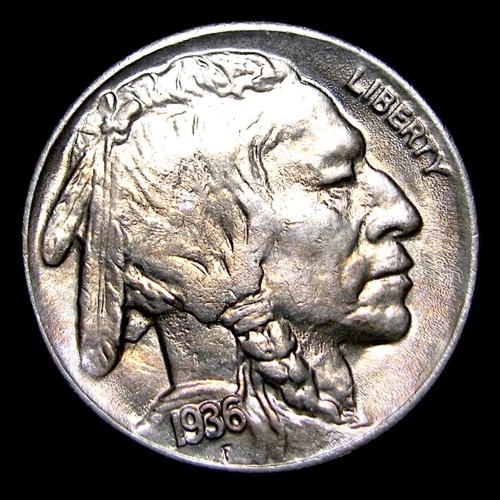 1936  Buffalo Nickel  ---- Gem BU+ Stunning Coin --- #496M