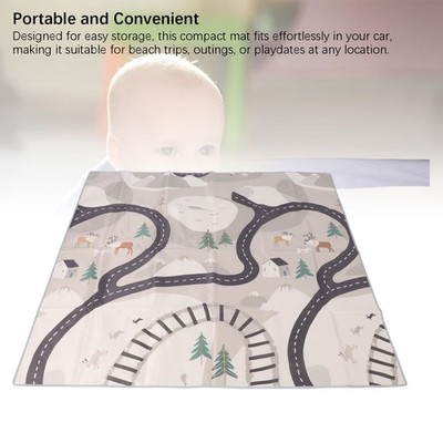 Baby Splat Matte Oxford -Stoff Babyspiel Mat Für Wohnzimmerausflug