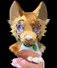 Fursuit Long Fur Husky Fox Mascot Head Party Halloween Fur Cosplay-Promotion