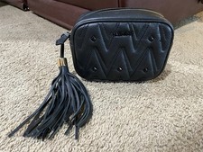 Borsa Valentino By Mario Valentino Amel Diamond nera vera pelle borchie nappa