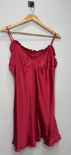 Y2K Victoria's Secret  Angel  Red Nighty Lingerie Ruffle Strappy Sz Large