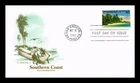 US COVER SOUTHERN COAST PRE-COLUMBIAN SCENE AIR MAIL FDC ARTMASTER