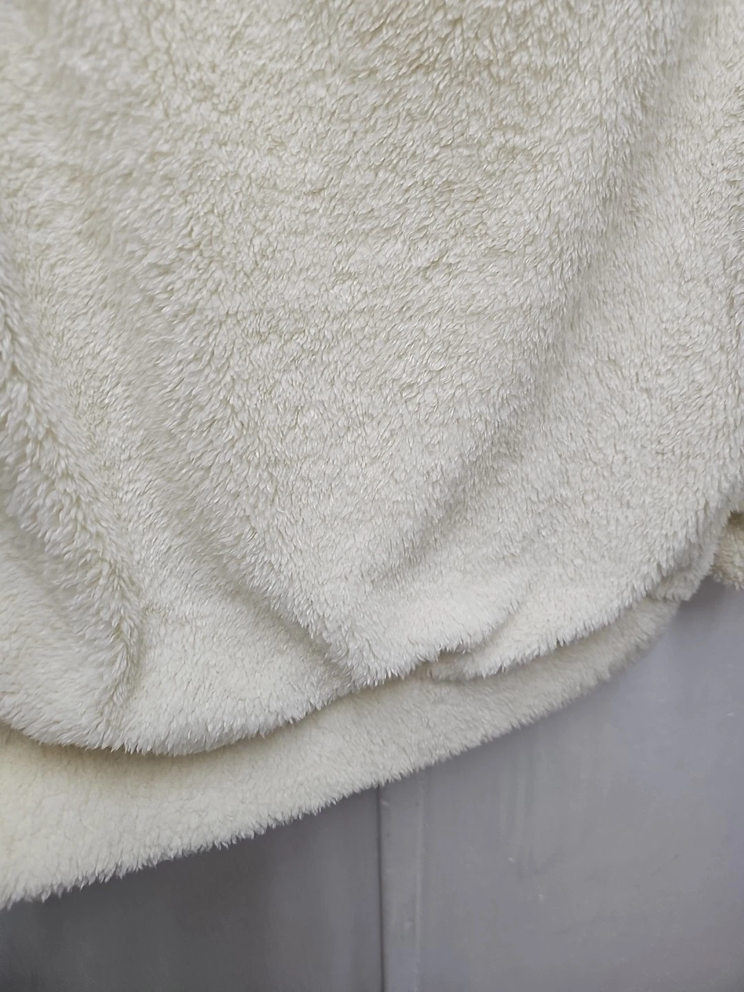 OFF WHITE Felpa con cappuccio Merig Kiss Oakley pile pullover morbida e accogliente taglia XLarge nuova con etichette