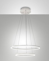 LED HäNgelampe Weiß IP40 Metall Ø60 Cm 3000 K Dimmbar Pendelleuchte Wohnzimmer