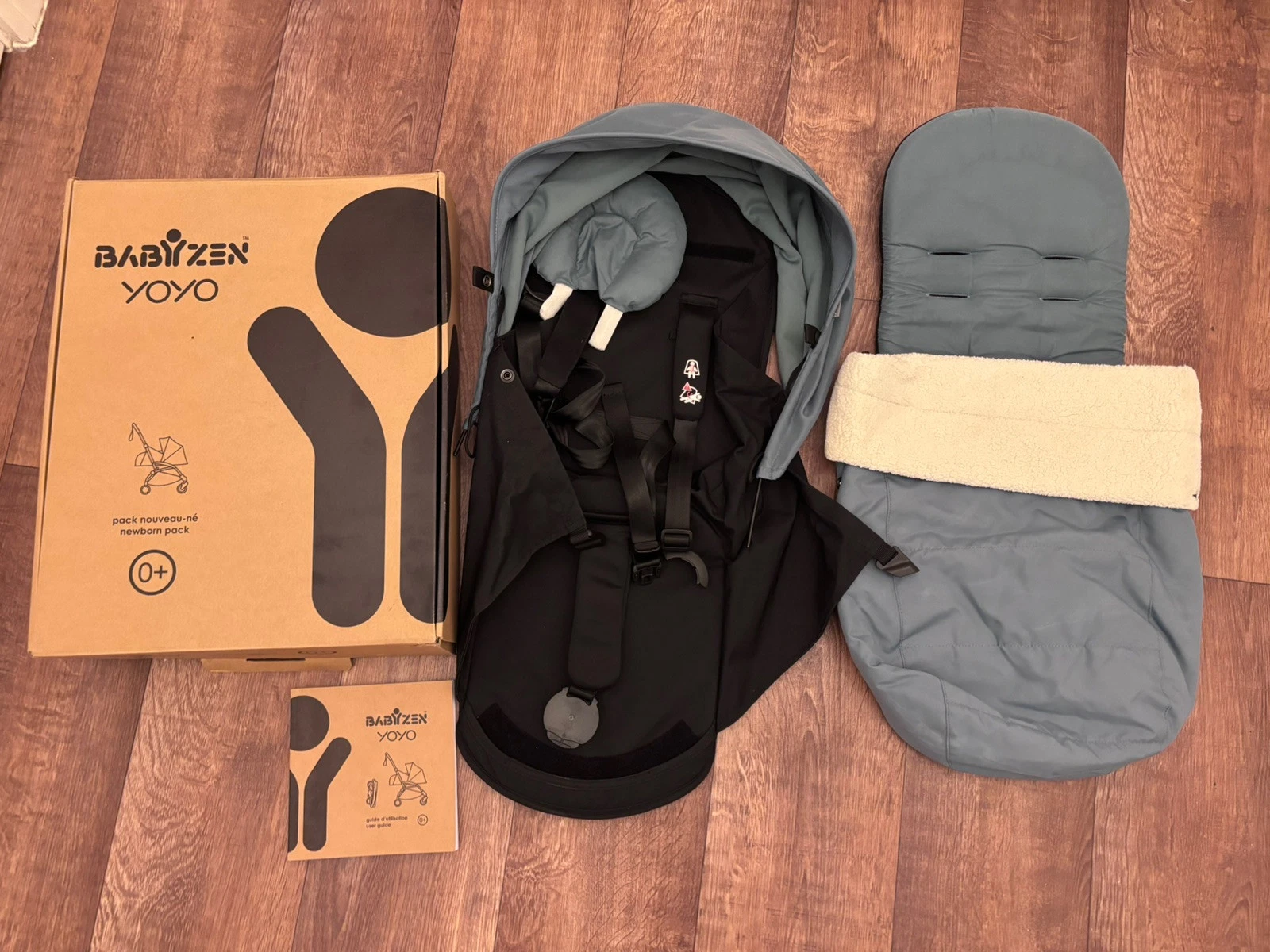 Babyzen Yoyo Newborn Pack 0+ UK Aqua With White Fleece