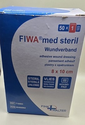 70x FIWA Med Wundverband 8×10 cm Fink + Walter PZN 00466862 steril OVP