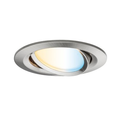 Paulmann LED Einbauleuchte  Smart Home Nova Plus Coin LED schwenkbar Eisen gebür
