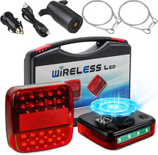 Wireless Trailer Lights Magnetic, Upgrade Rechargeable Wireless Trailer Tow Ligh