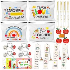 26 PCS Teacher Appreciation Gifts in Bulk 4 Thank You Gift Set with Makeup Ba...