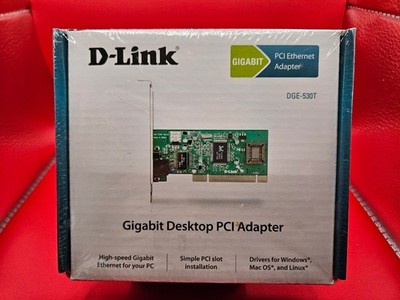 new D-Link 10/100 Mbps Gigabit Ethernet Desktop Adapter DGE-530T W-4O
