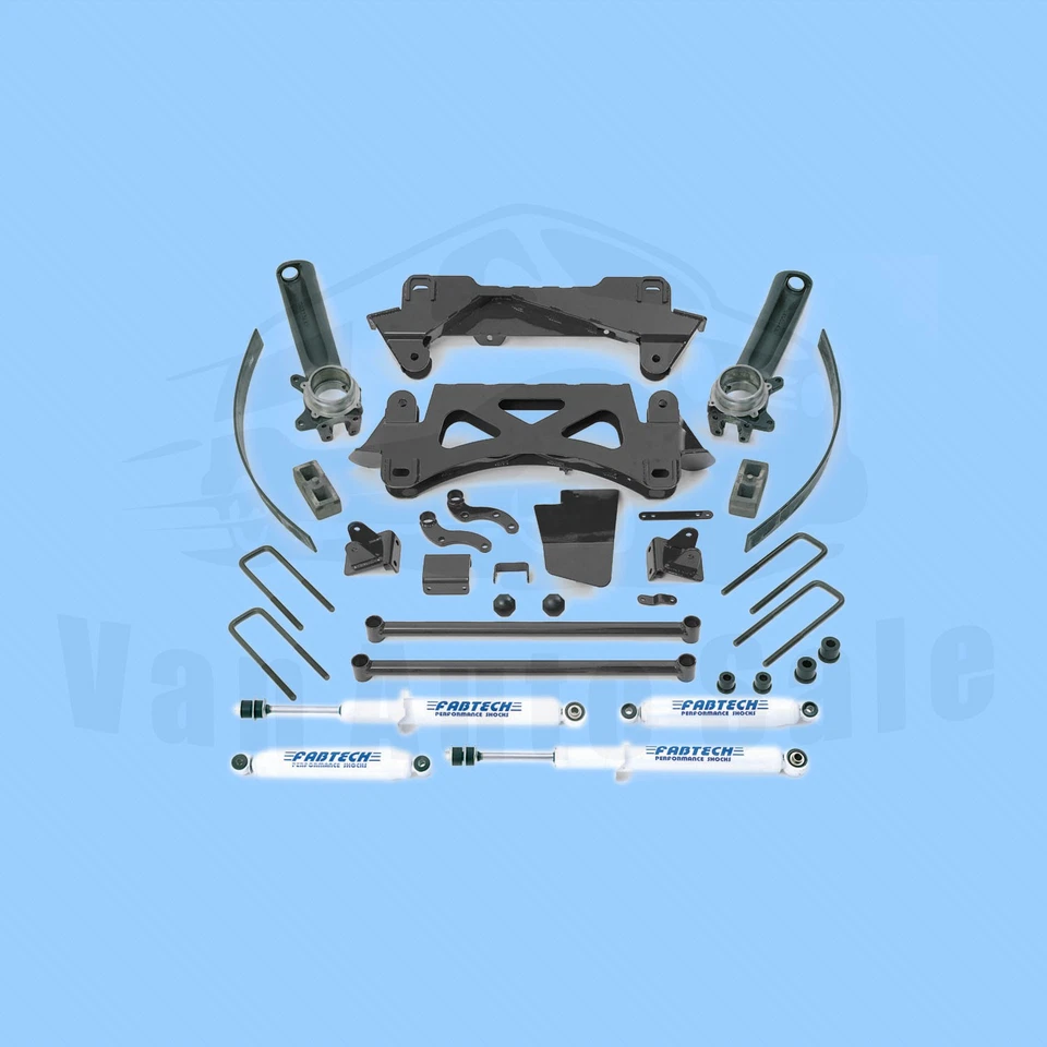 6" Perf Sys w/ Shocks FABTECH for Toyota Tacoma 4 Cyl (6 Lug) 2WD/4WD 1995.5-04 - Image 2 of 3