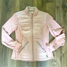 Avalanche Women's Pink Quilted Full Zip Jacket, Blush Pink, Active, Medium