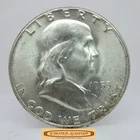 1953-S Franklin Half Dollar, 90% Silver, High Grade - #C59686NQ