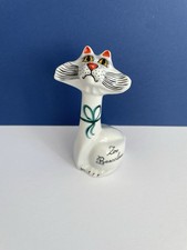Vintage Quirky Cat Cartoon Style Ceramic Figure Figurine Ornament Barcelona Zoo