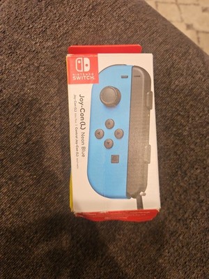 Nintendo Switch Joy Con Controller Single Left Neon Blue - Damaged Box