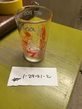 1971 Archie's Comics "Hot Dog Goes to School" Jelly Juice Glass Vintage
