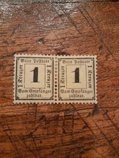 Bayern Porto Paar mit Plattenfehler. 2x und 2xI. ungebraucht mit Falz