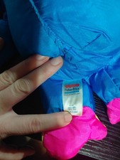 Fisher Price 1994 Puffalump Blue Chattering Chimp Monkey Stuffed Animal Plush