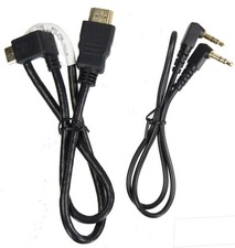 ALZO DSLR Audio and Video Right-Angle Short Cord Cables Kit   Compatible with