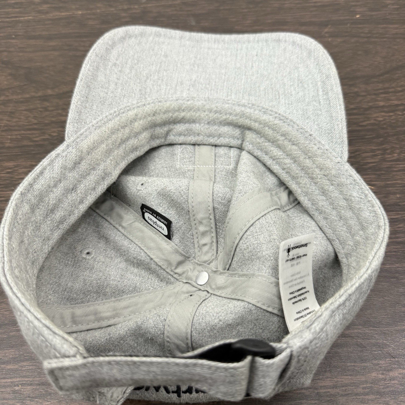 Smartwool Hat Cap Strapback Grey Adjustable OSFM … - image 7